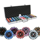 preview ultimate 500 poker chips, overview of our colorful poker chips, poker cards and a dealer button