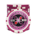 ultimate poker chip 100.000 pink white