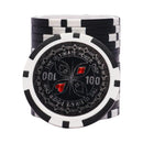 ultimate poker chip 100 black white