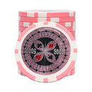 ultimate poker chip 5000 pink white