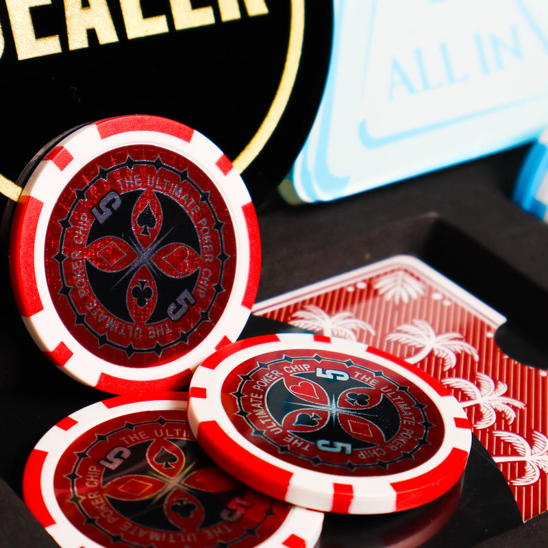 ultimate poker chips red 5