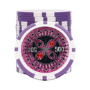 ultimate poker chip 500 purple white