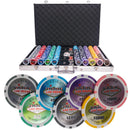 Vegas nevada 1000 poker set, poker chips, poker cards, dealer button and poker case