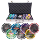 vegas nevada 300 poker set, colorful poker chips, poker cards, dealer button and poker case