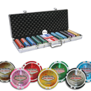 vegas nevada 500 chips, overview of our colorful poker chips, poker cards and a dealer button