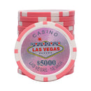 vegas nevada 5000 pink poker chip