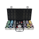 vegas nevada pokerset 300, overview of our colorful poker chips, poker chips and a dealer button 