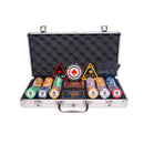 wsop 300 poker set, colorful poker chips, Poker cards, Dealer button and Poker case 