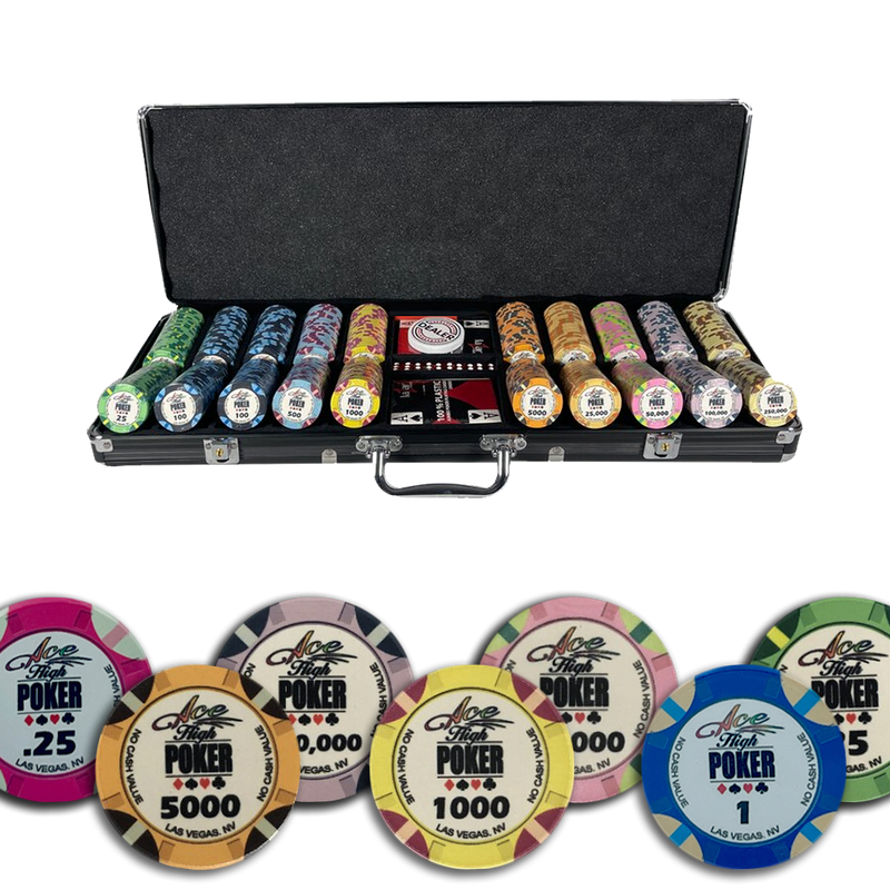 Poker Set WSOP Ace High 500