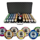 preview wsop poker chips 750, overview of our colorful poker chips, poker cards and a dealer button