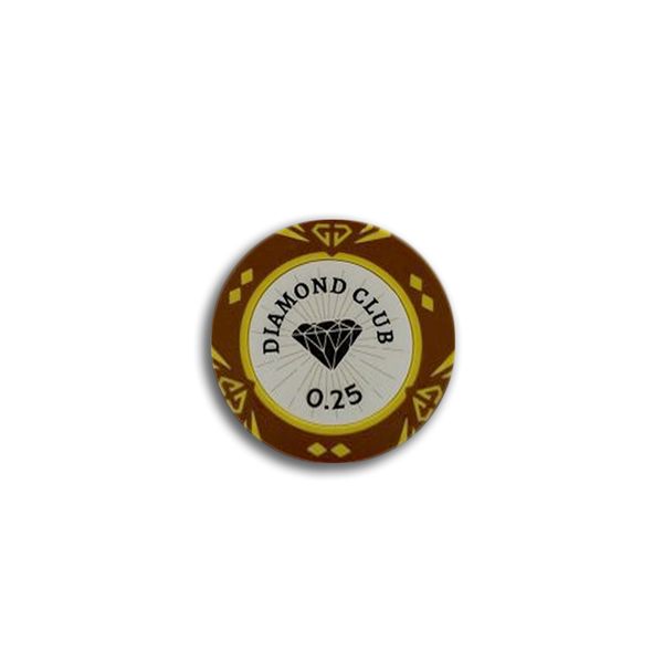 Diamond Club Poker Chip 0.25