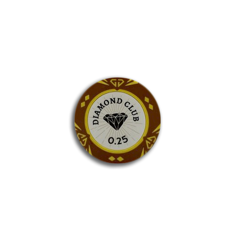 Diamond Club Poker Chip 0.25