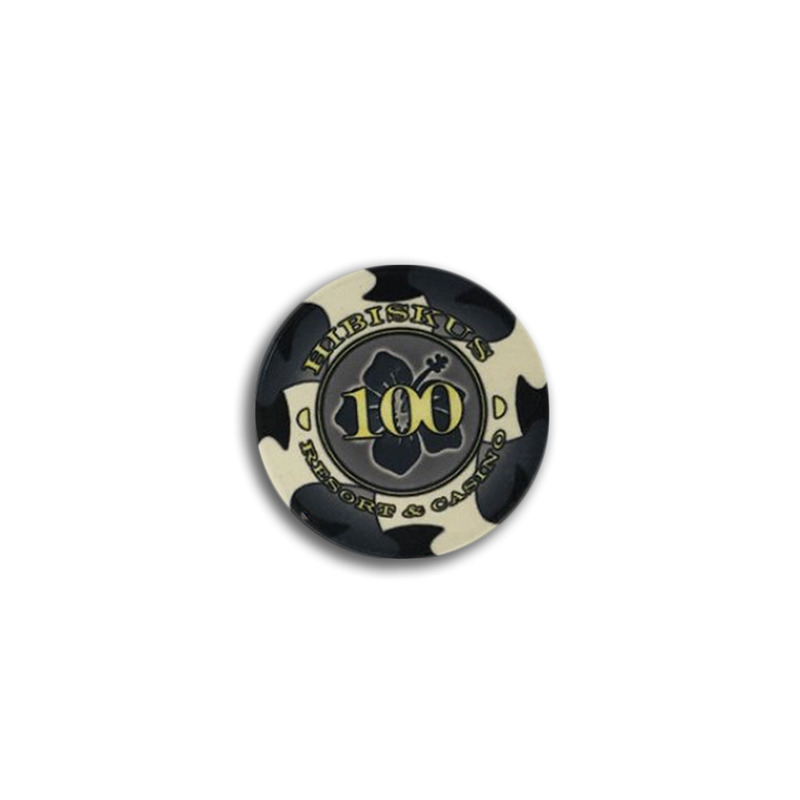 Hibiskus Poker Chip 100