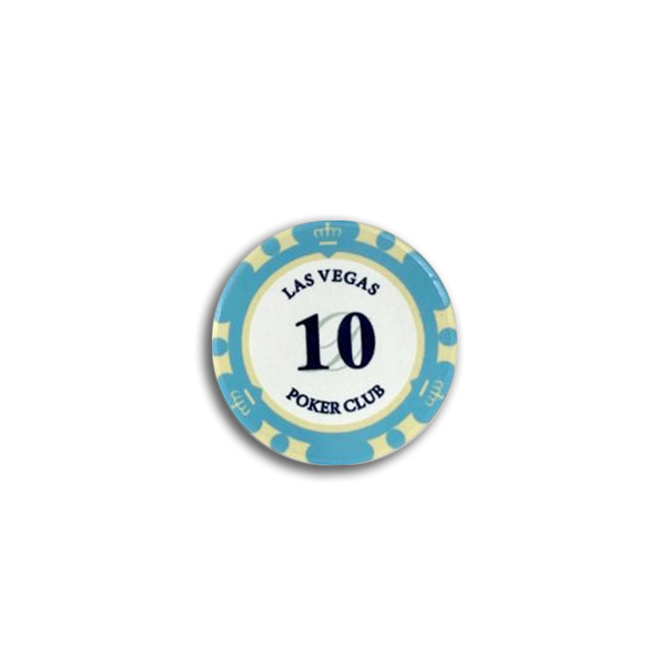 Ceramic Las Vegas Poker Chip 10