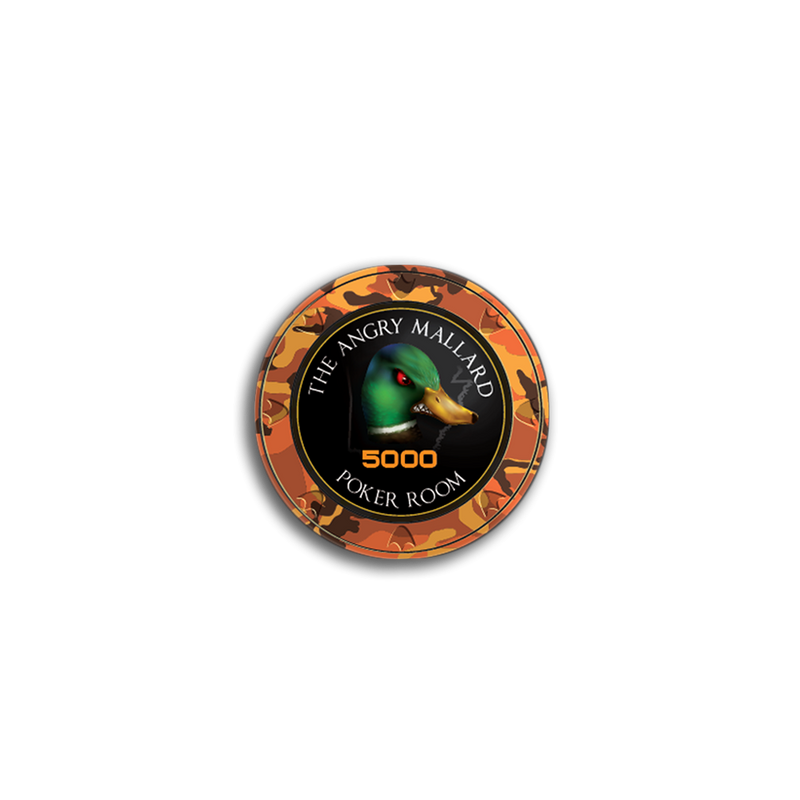 Angry Mallard Tournament Poker Chip 5000