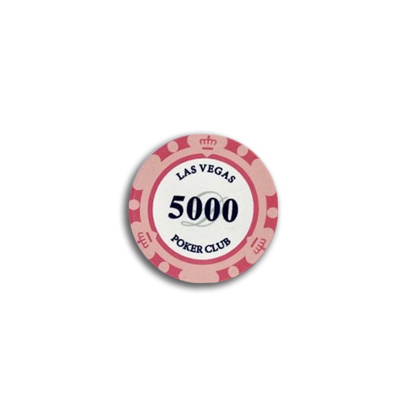 Ceramic Las Vegas Poker Chip 5000