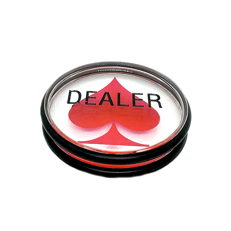 Dealer Button Spade Acrylic