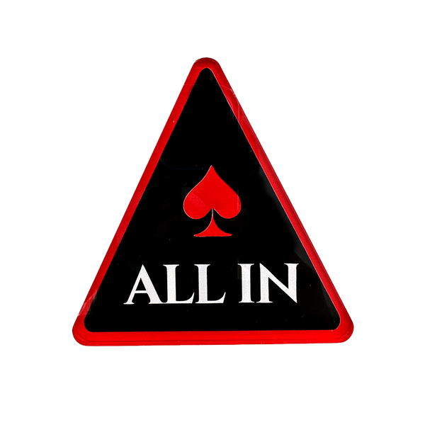 All In Button Rood Spade