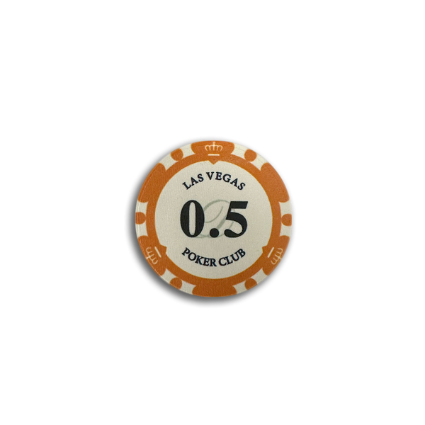 Ceramic Las Vegas Poker Chip 0.5