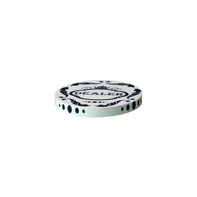 Custom 60mm (2.3 inch) Chips - Large Dealer Button Size - BR Pro Poker