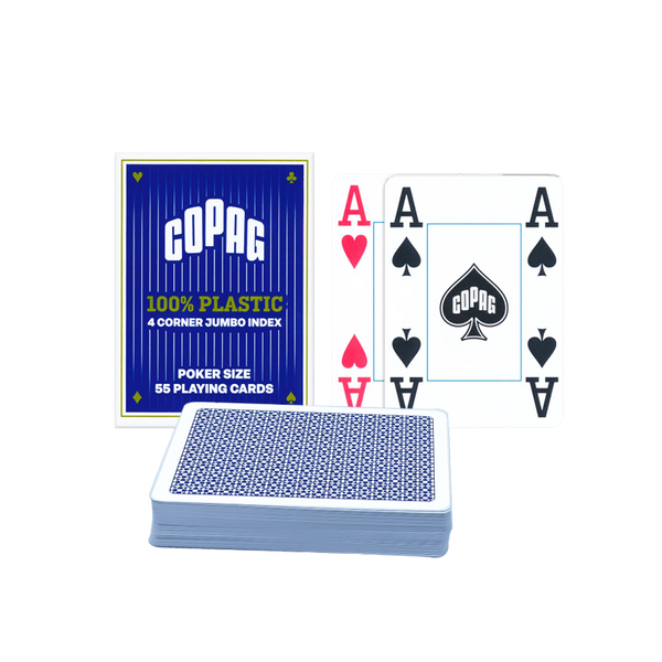 Pokerkaarten COPAG Plastic Blauw 4 Index