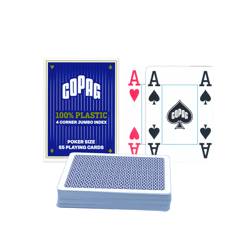 Poker Cards COPAG Plastic Blue 4 Index