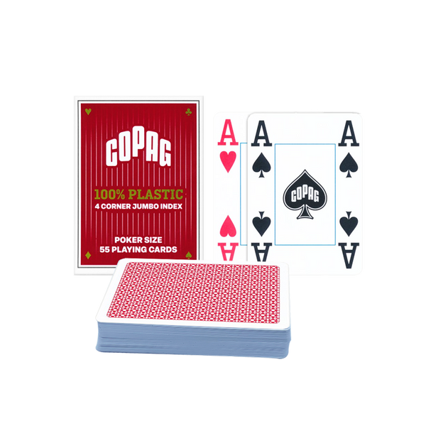 Pokerkaarten COPAG Plastic Rood 4 Index