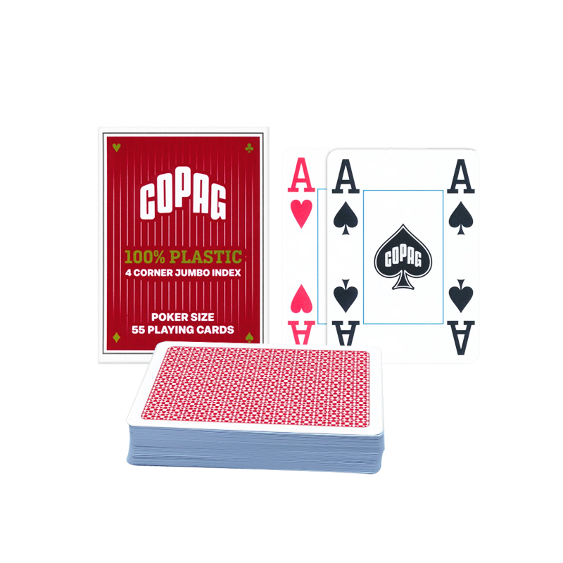 Poker Cards COPAG Plastic Red 4 Index
