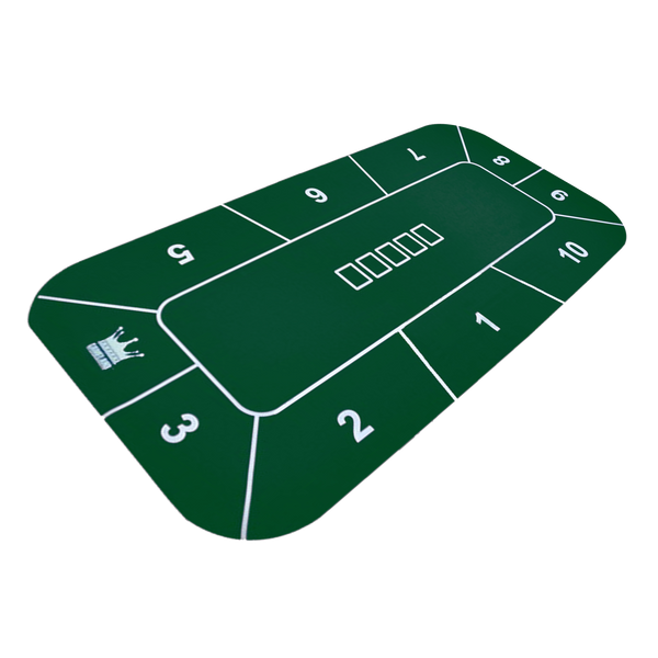 Poker Mat Crown Green 180x90