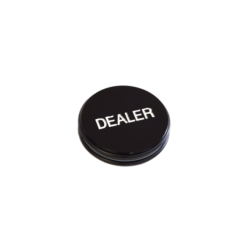 Dealer Button Puck Black & White