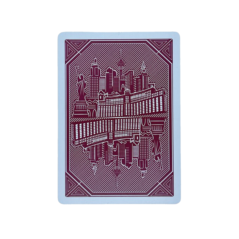Poker Cards Skyline Plastic Red 2 Index