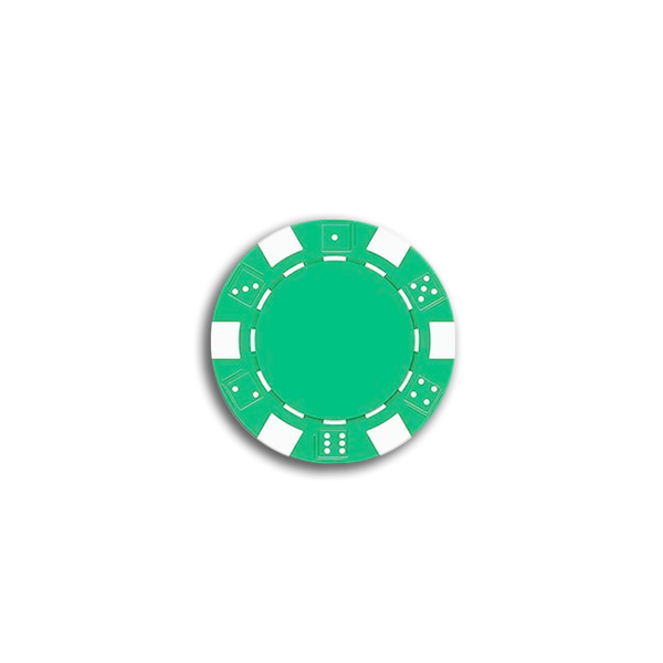 The Dice Poker Chip Green