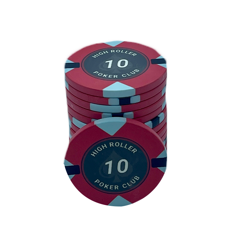 High Roller Poker Chip 10