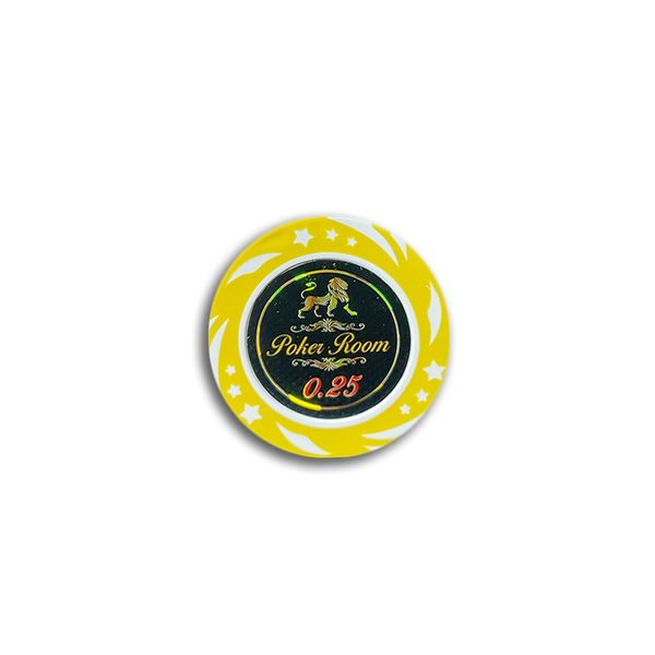 Lion Poker Room Poker Chip 0.25