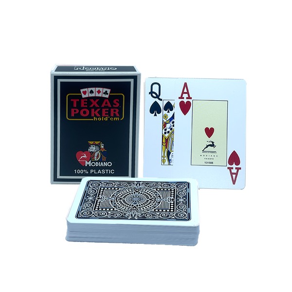 Poker Cards Modiano Plastic Black 2 Index