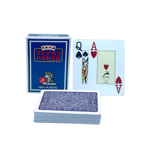 Pokerkaarten Modiano Plastic Donkerblauw 2 Index
