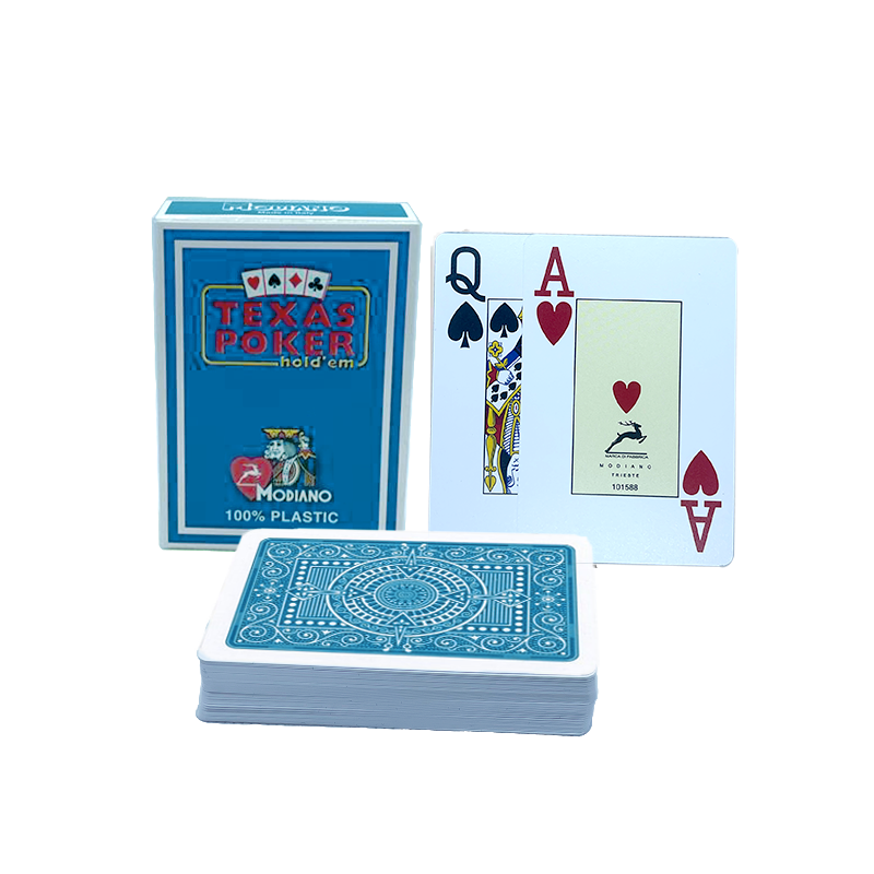 Modiano Playing Cards Plastic Light Blue 2 Index