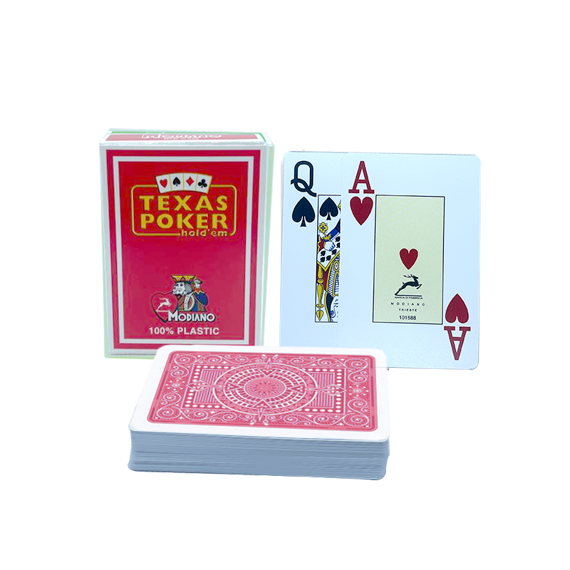 Modiano Playing Cards Plastic Red 2 Index