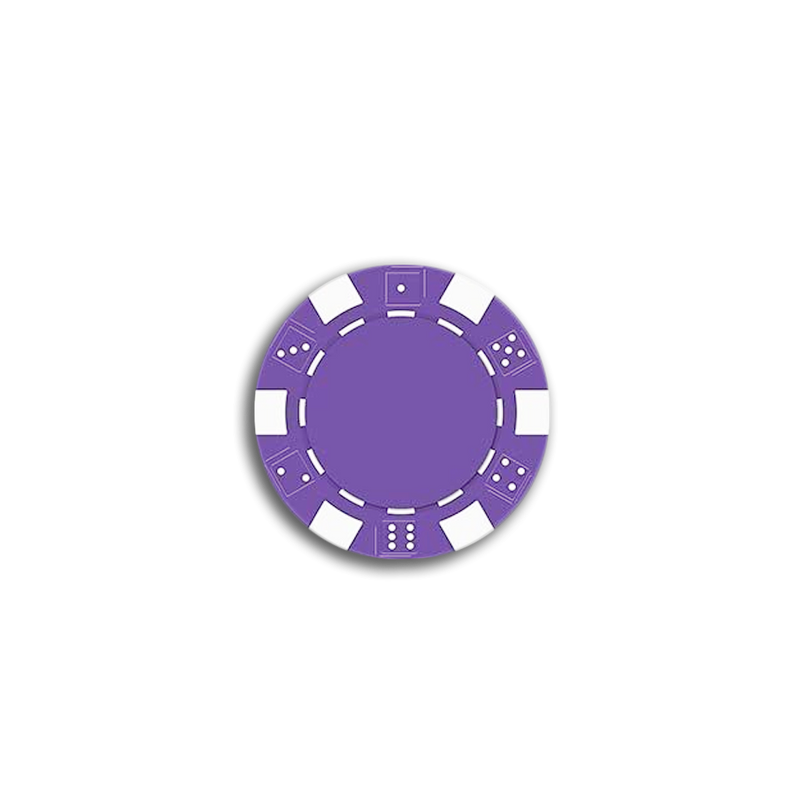 The Dice Poker Chip Purple