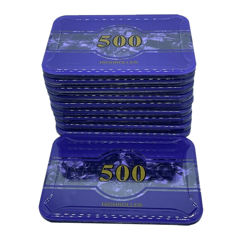 Poker Plaque Highroller 500