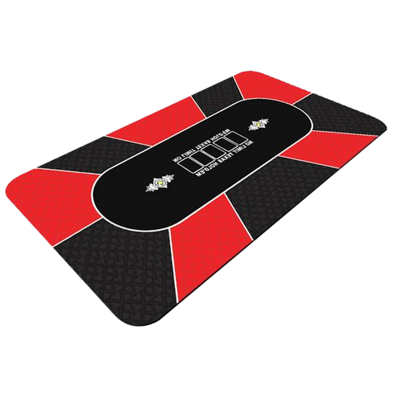 Texas Holdem Poker mat 180 x 90 red color