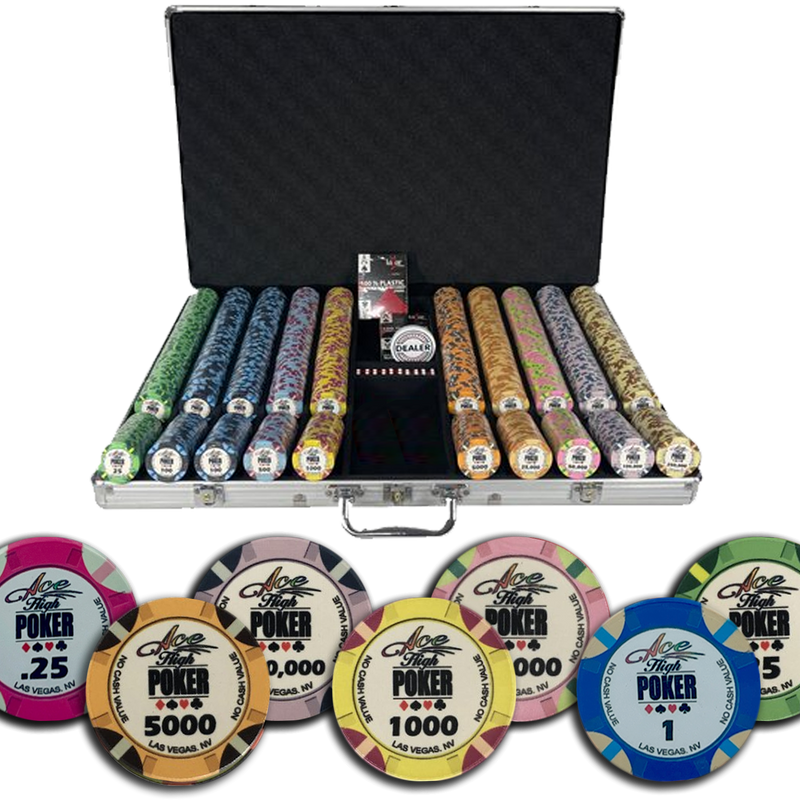 Poker Set WSOP Ace High 1000