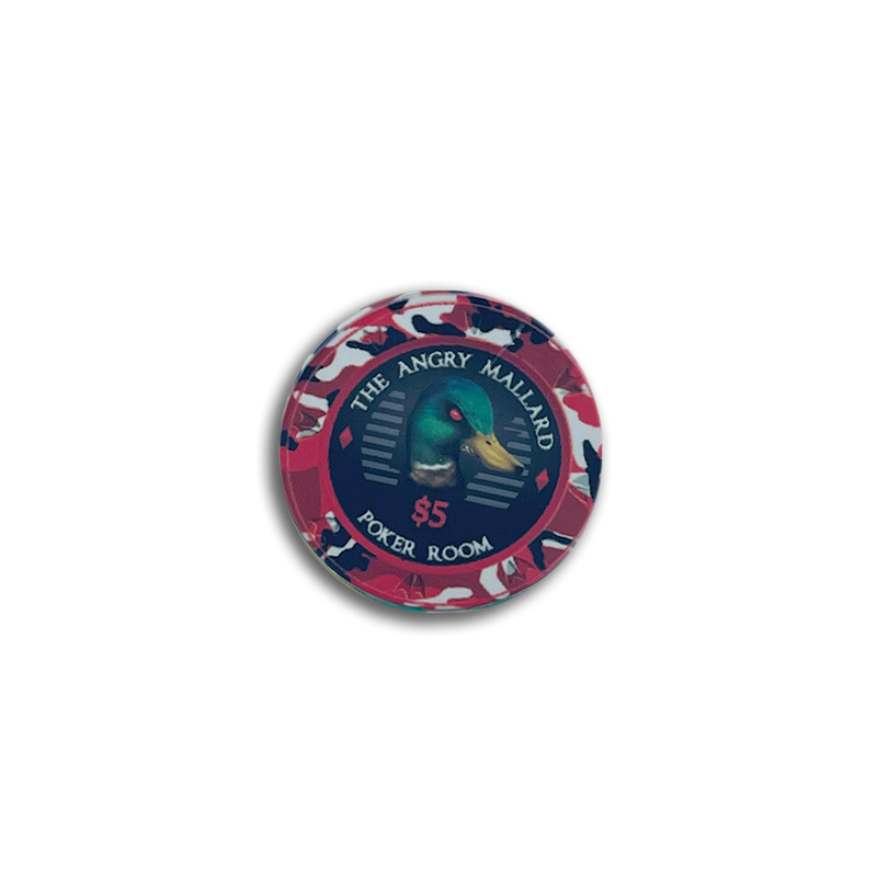 Angry Mallard Cash Game Poker Chip 5