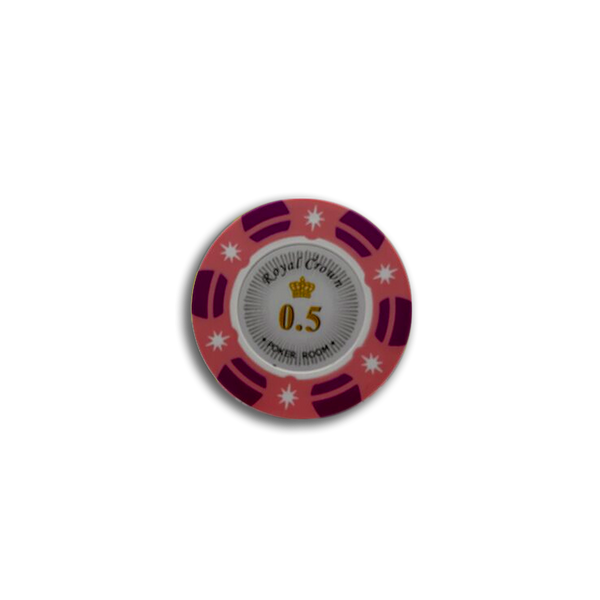Royal Crown Poker Chip 0.50