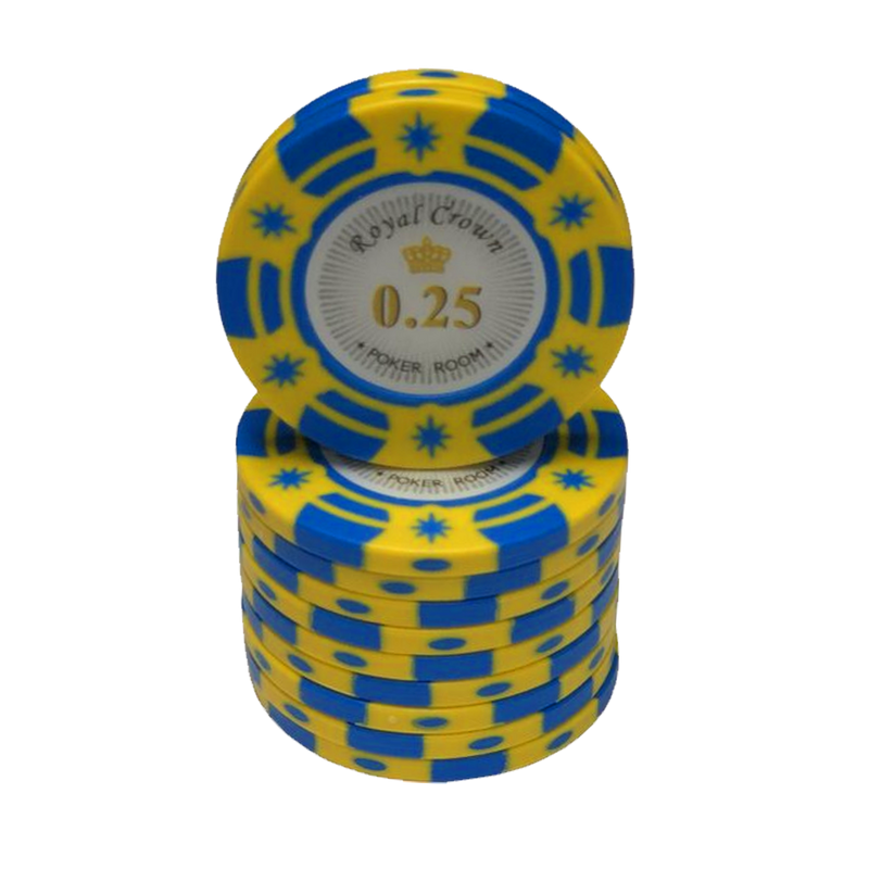 Royal Crown Poker Chip 0.25