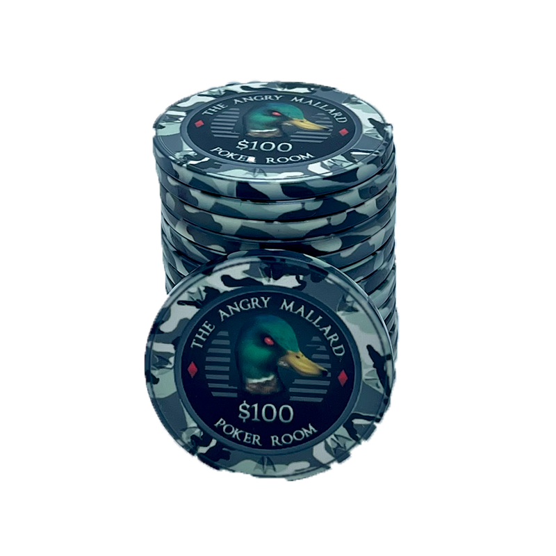 Angry Mallard Cash Game Poker Chip 100