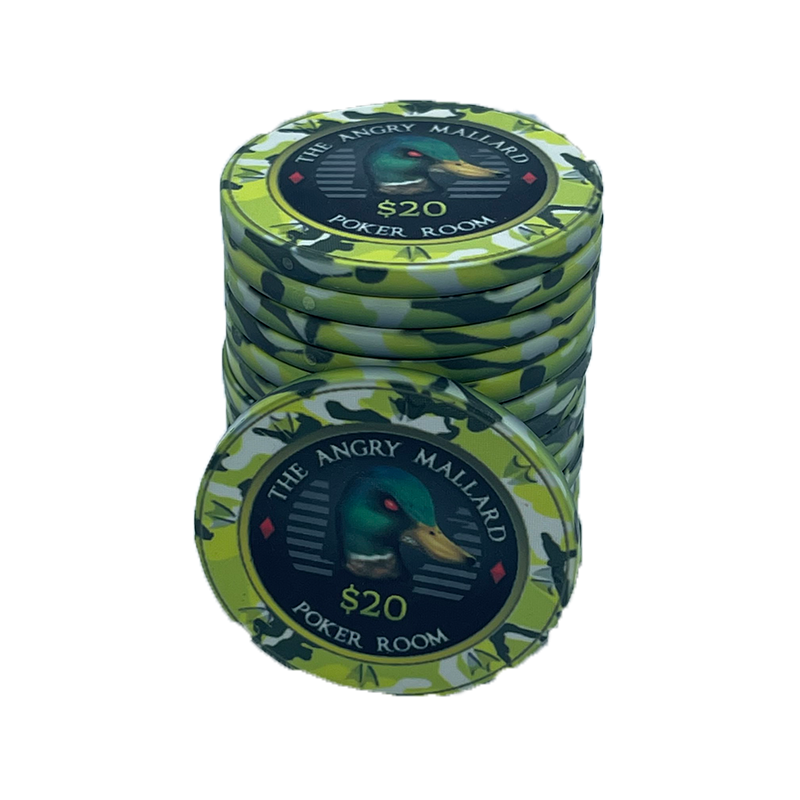 Angry Mallard Cash Game Poker Chip 20