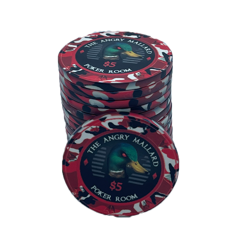 Angry Mallard Cash Game Poker Chip 5
