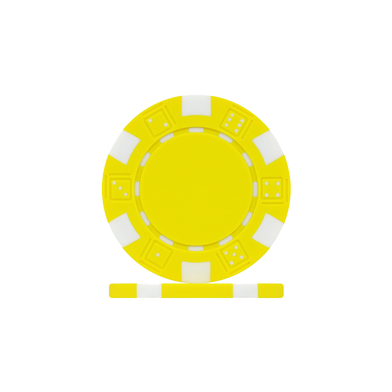 The Dice Poker Chip Yellow