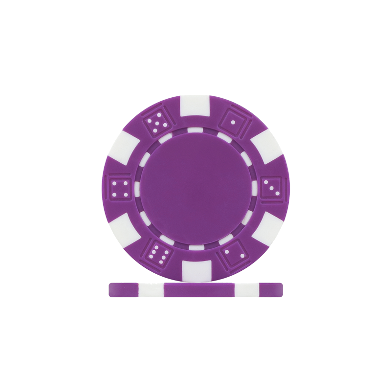 The Dice Poker Chip Purple